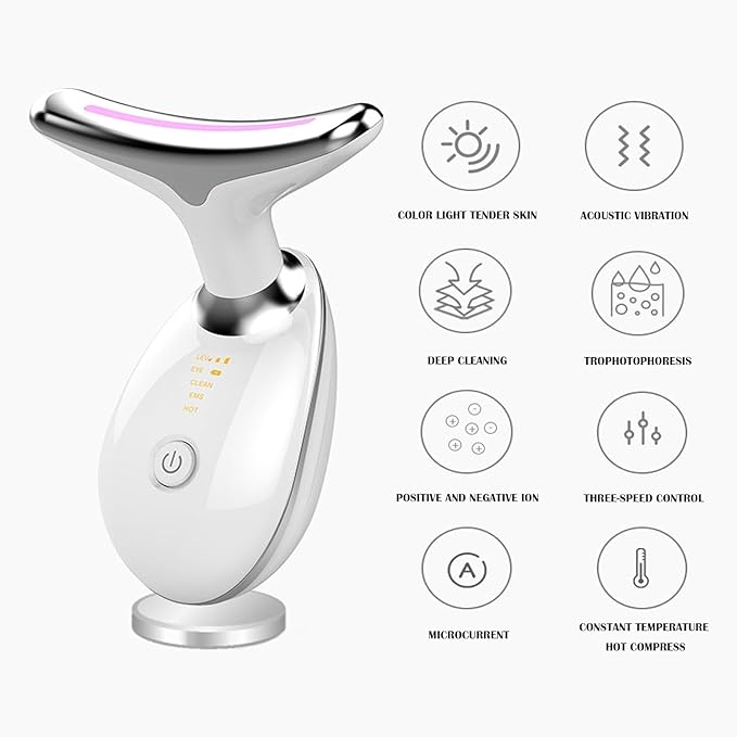 Multifunctional Face and Neck Massager with