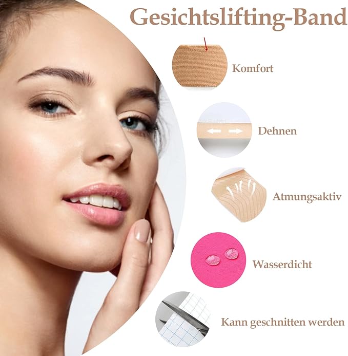 The Anti Wrinkle Face Lift Tape with Scissors – 3 Colors
