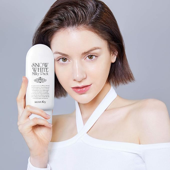Snow White Whitening Milky Pack 200g for Face and Body – Wash-Off Type, Instant Natural Brightening Lasting for 10hrs