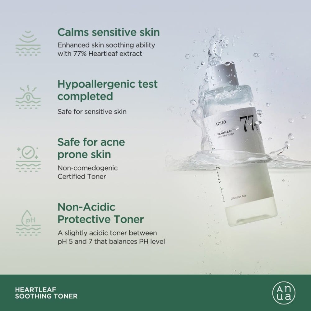 Heartleaf Soothing Toner for Sensitive Skin - 250ml