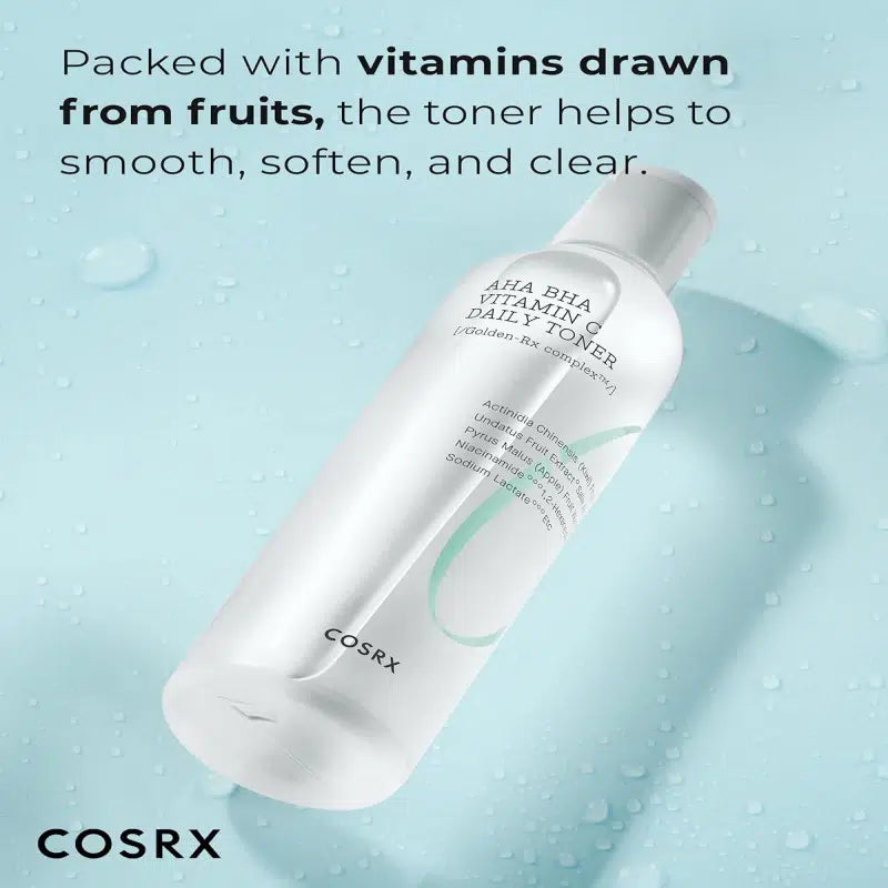 AHA & Amp BHA Exfoliating Toner with Vitamin C