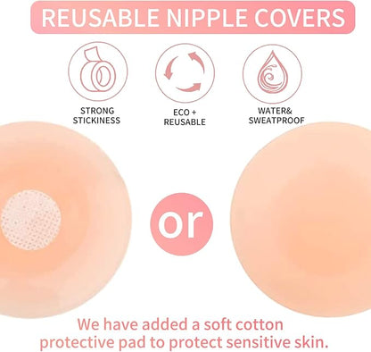 Breast Lift Tape with Reusable Silicone Adhesive Bra