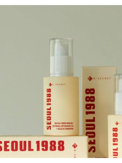 Seoul 1988 Serum – Retinal Liposome 2% + Black Ginseng by K-Secret ✨