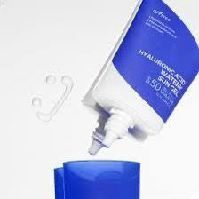 Isntree Hyaluronic Acid Watery Sun Gel, a moisturizing sunscreen with SPF 50+ PA++++