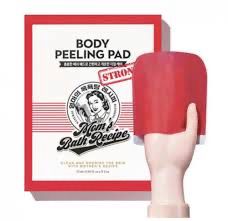the Body Peeling Pad from the brand Mom’s Bath Recipe red strong