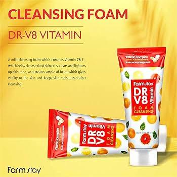 Farm Stay DR-V8 Vitamin Foam Cleansing.
